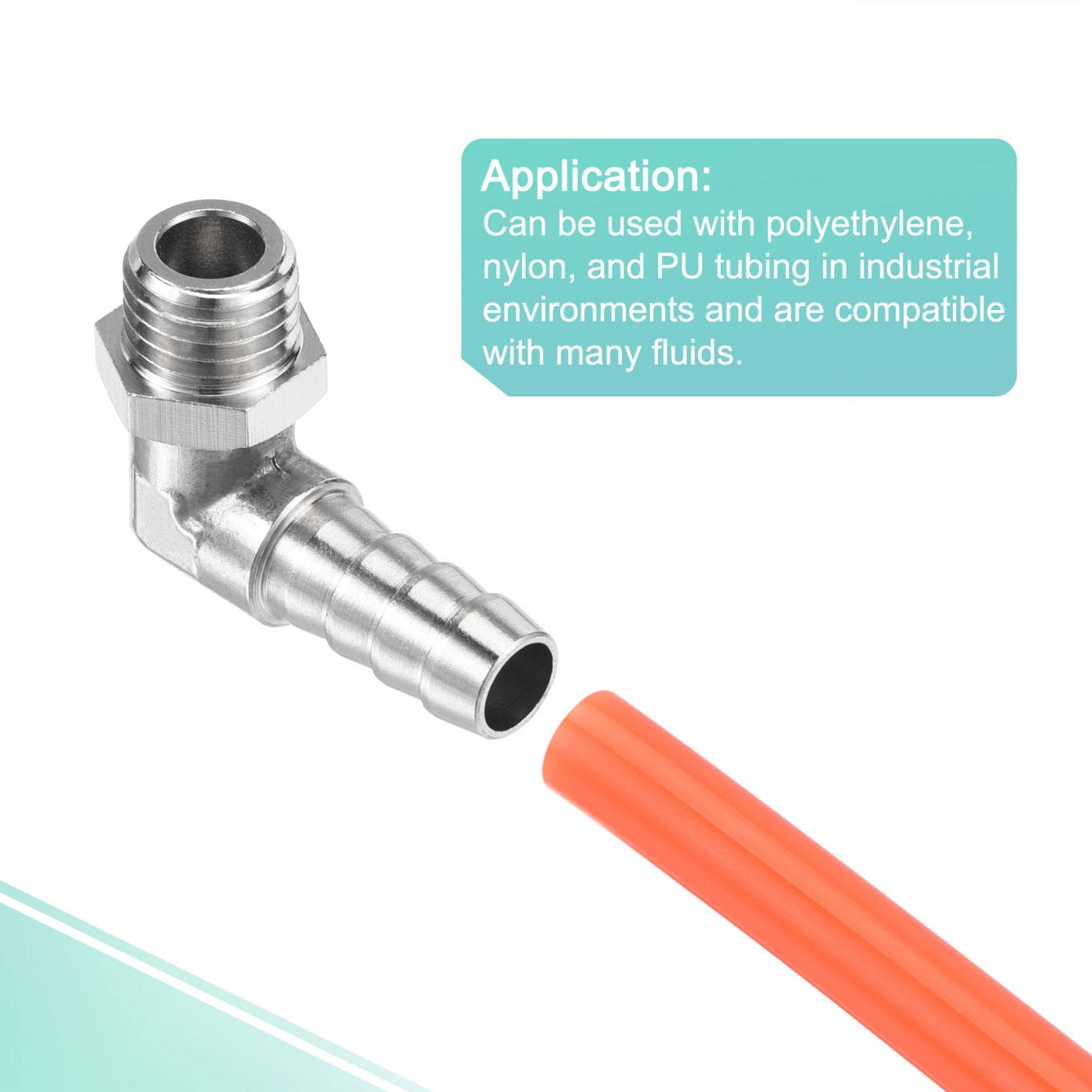 Raccord Cannelé Coudé En Laiton, Filetage M10 X 1,5 Et M12 X