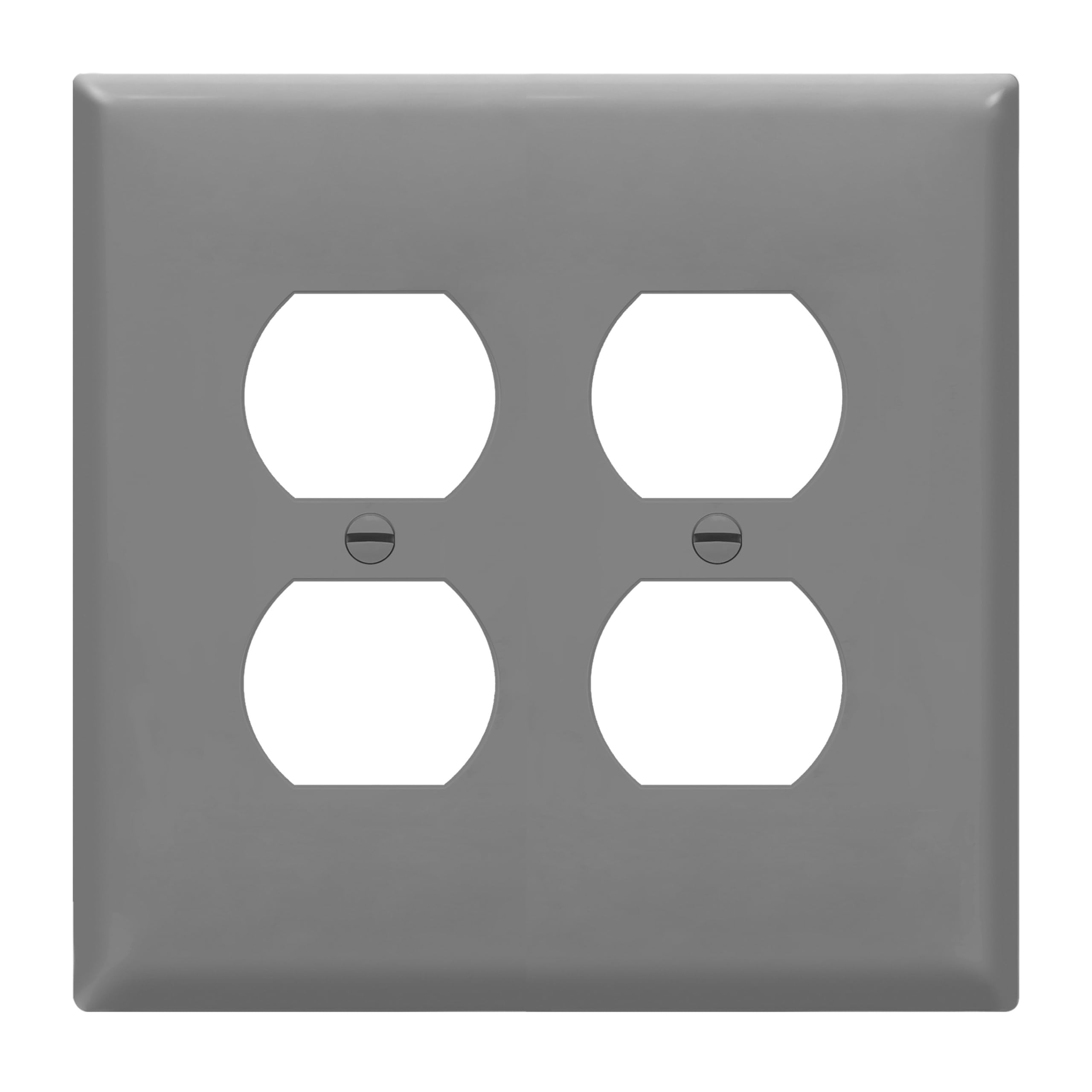 ENERLITES Double Duplex Wall Plate, Two Gang Electrical Outlet