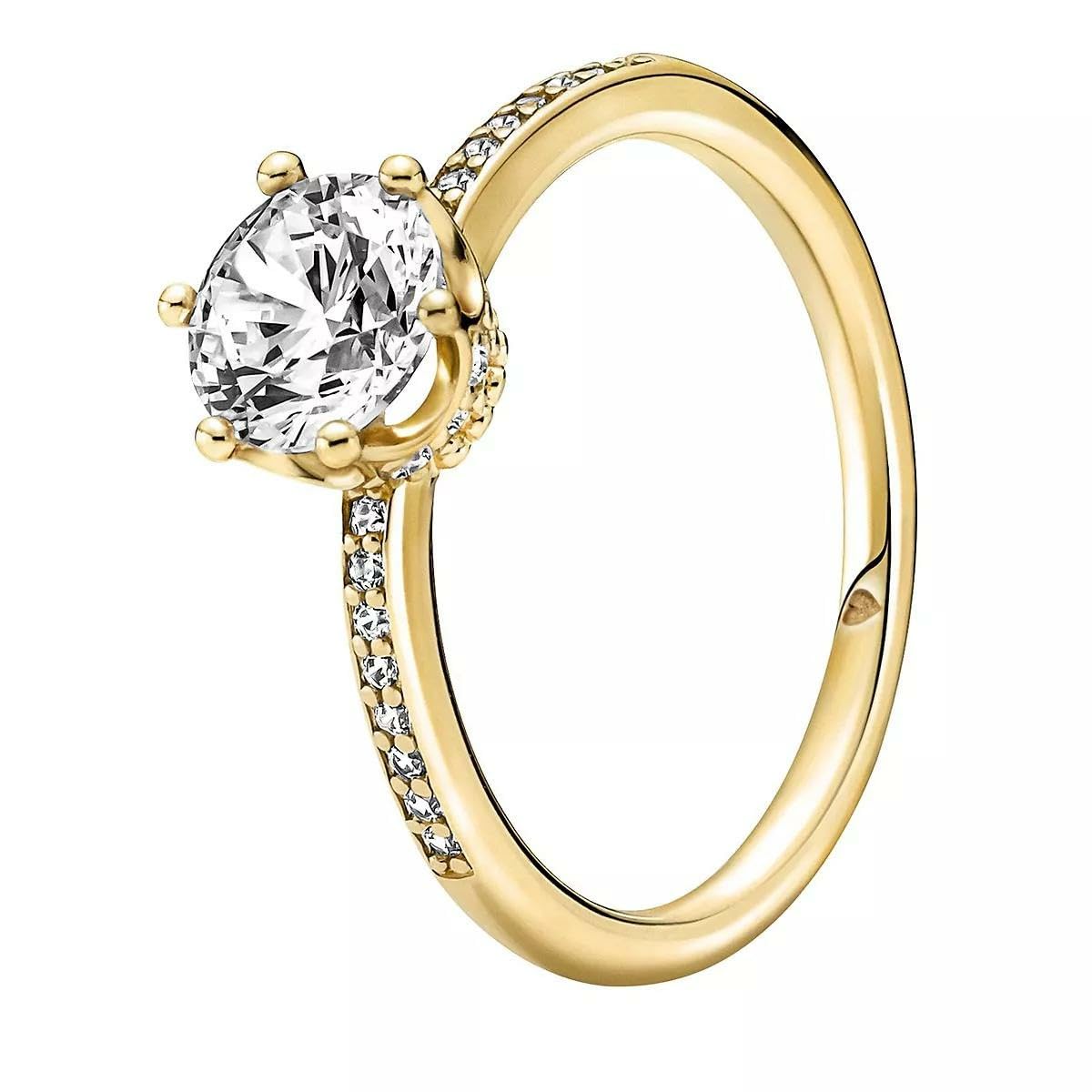 Pandora Klare Funkelnde Krone Solitärring 168289C01 Anello donna