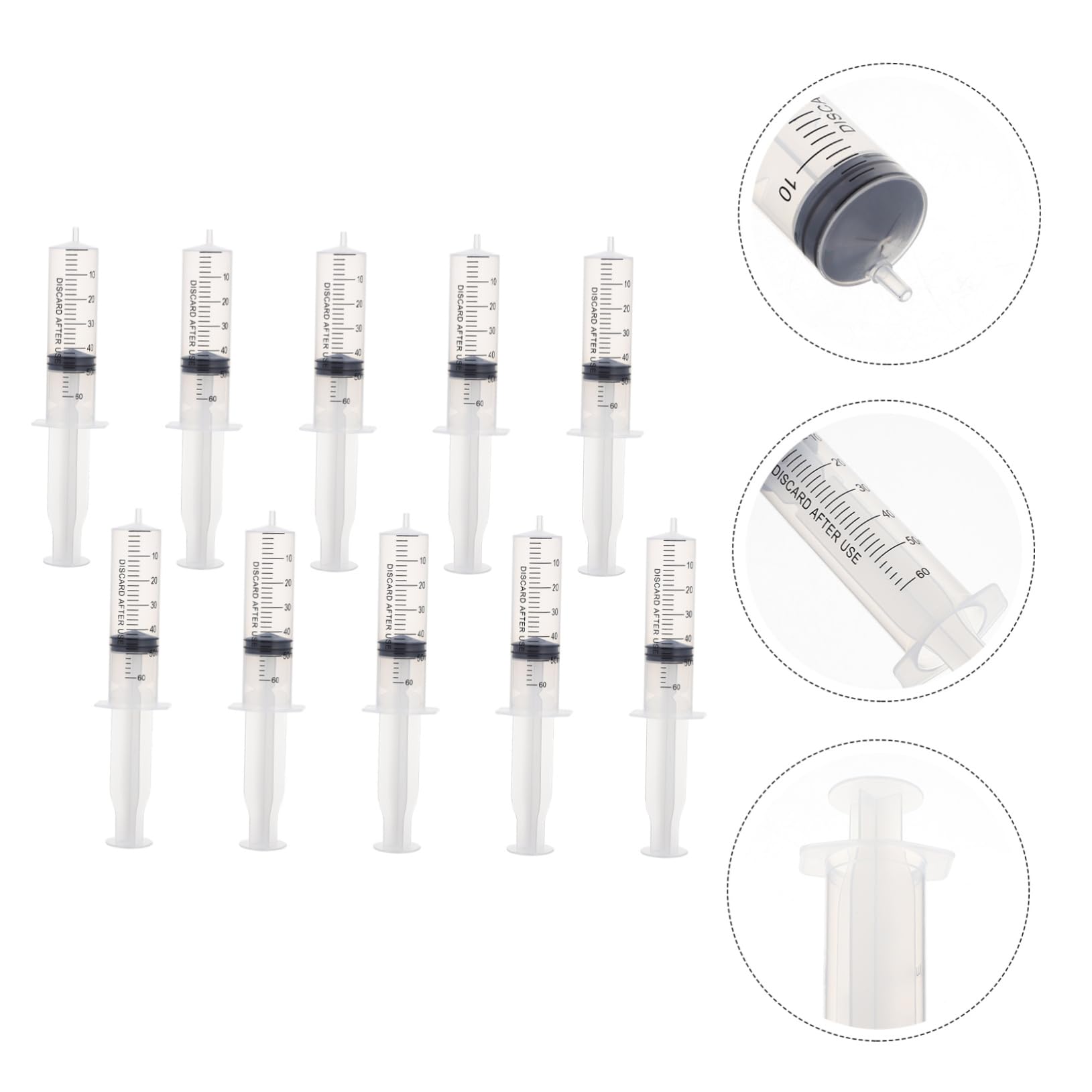 Siringa senza Ago 30ml in Plastica Bianca 30 Pezzi | Misurare Liquidi, Dosaggio e Prelievo, Formato Leggero e Facile da Trasportare