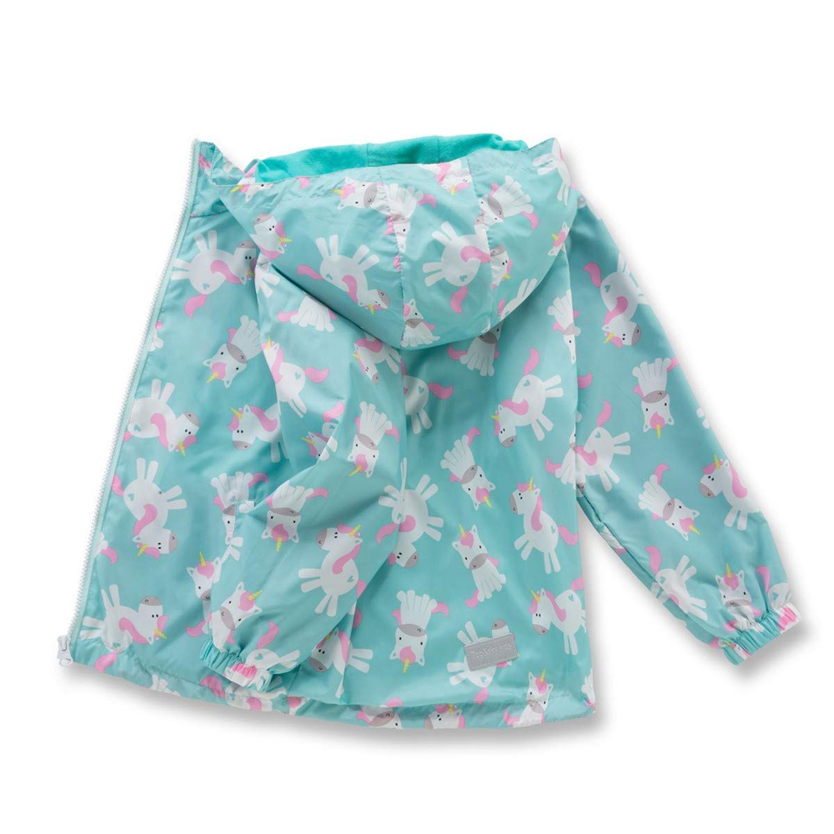 FAIRYRAIN Enfant Garçon Fille Manteaux Imperméables doublé Polaire Blouson Manteaux imperméables à Capuche