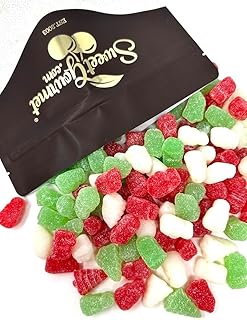 SweetGourmet Jelly Christmas Mix | Holiday Candy Assortment Red, White, Green | 2 Pounds