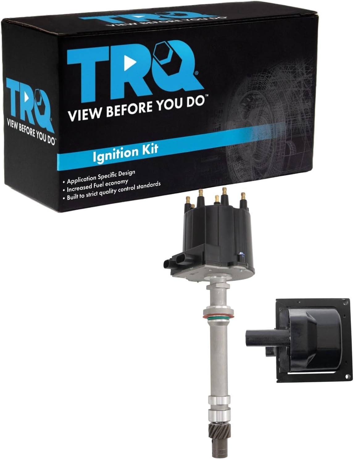 TRQ Ignition Coil Kit 2 Piece Compatible with 1996 Chevrolet G30 GMC G3500