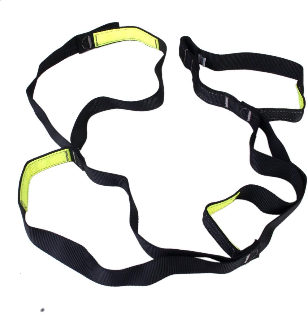 4-Step Etrier Webbing Ladder Climbing Strap Ladder Rope Ladder Step Hanging Rope for Climbing Caving Rescue Rock