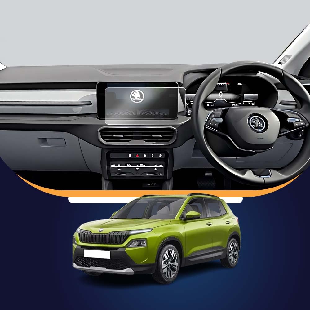 Screen Guard For SKODA KYLAQ 2024 ||10.25 inch Car Infotainment Protector || Signature Plus & Prestige || SkodaKylaq 9H Touch Screen Music Stereo Accessories [Not Tempered Glass]-image-26