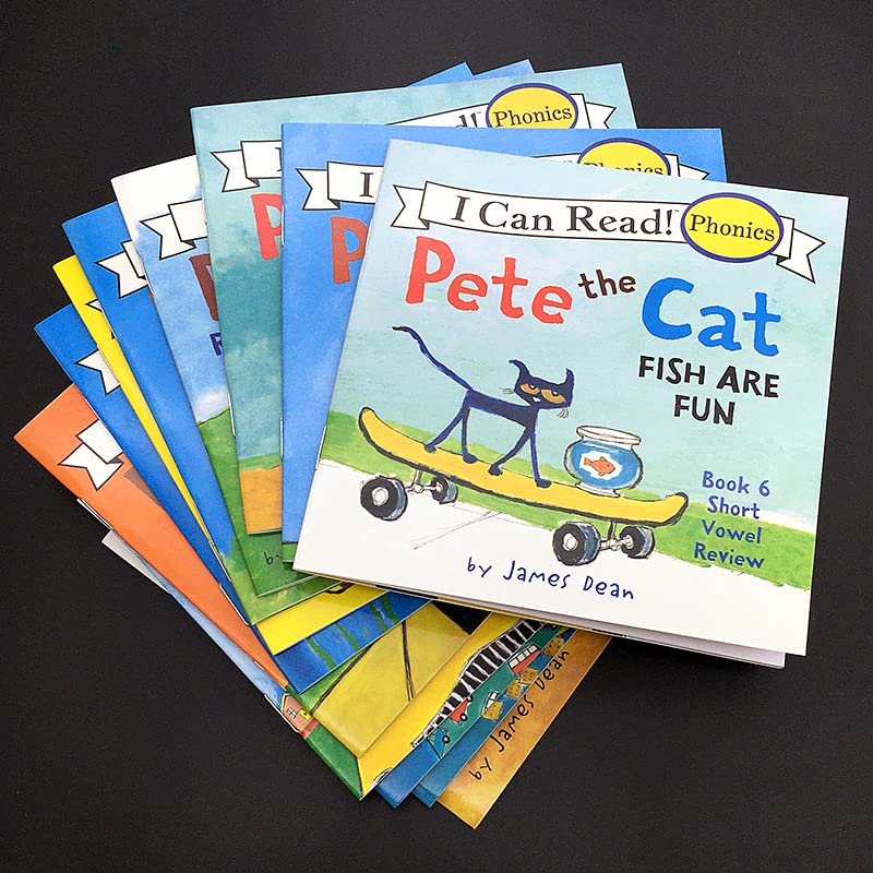 12 Book/Set I Can Read The Pete Cat English Books For Kids Story Libros Educational%Тоуss For Children Pocket Reading Livros Art