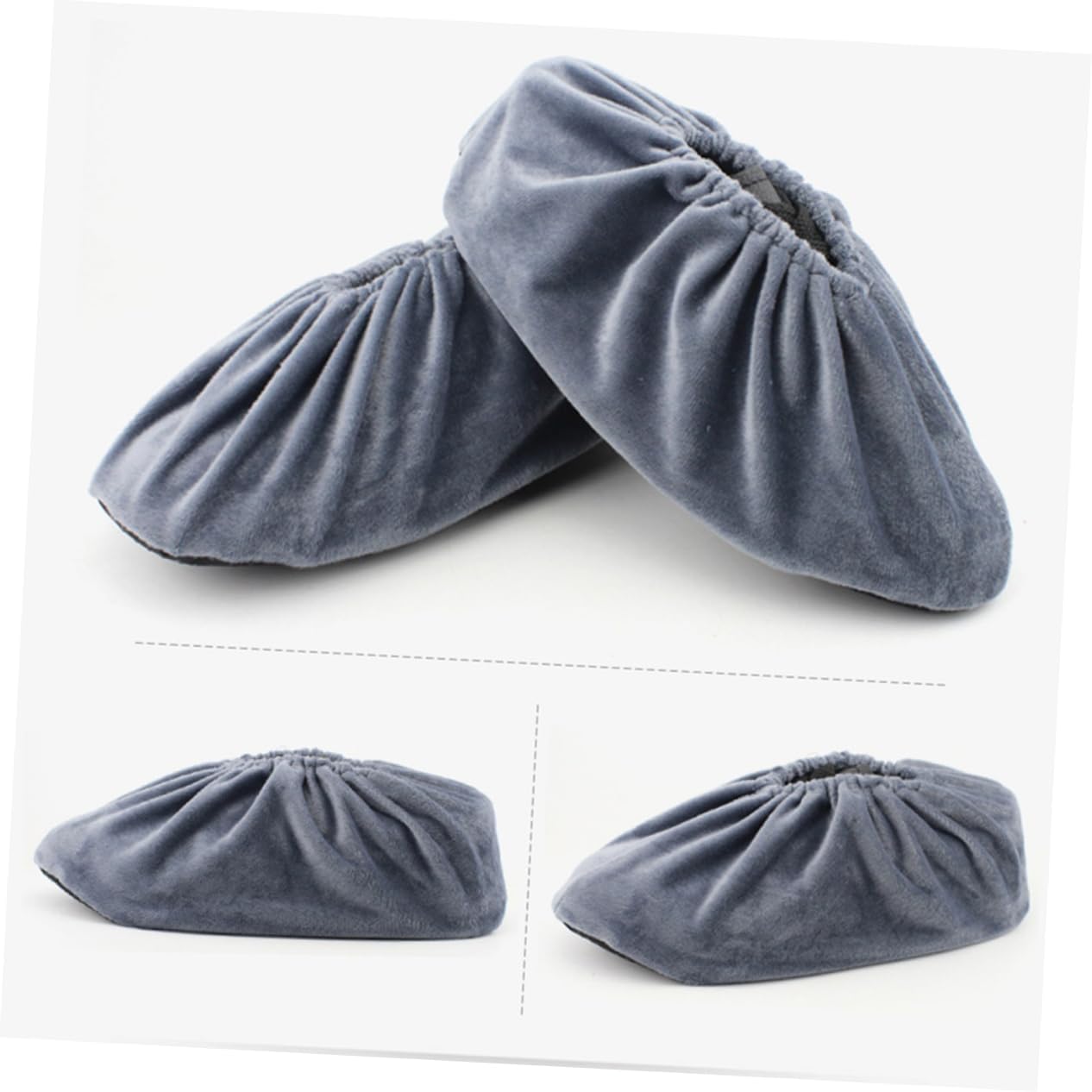 5Pairs Reusable Skid Overshoes Washable Non Slip Shoe Covers for Home Office and Laboratory Use Comfortable and Elastic Design Multiple Colors