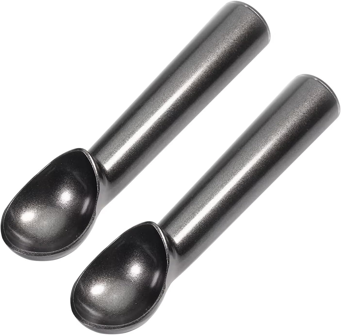 Nonstick Anti-Freeze Ice Cream Scoop 1.5 And 2 Ounce(1.5 Ounces BlackX2)