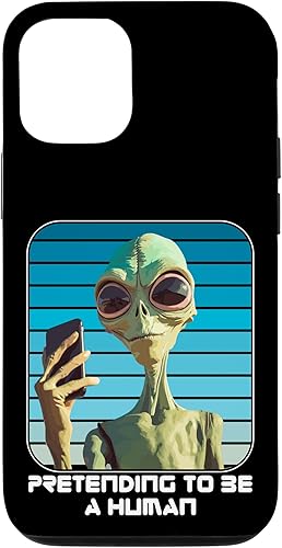 iPhone 14 Pro Alien Pretending To Be A Human Halloween Women, Men, Kids Case