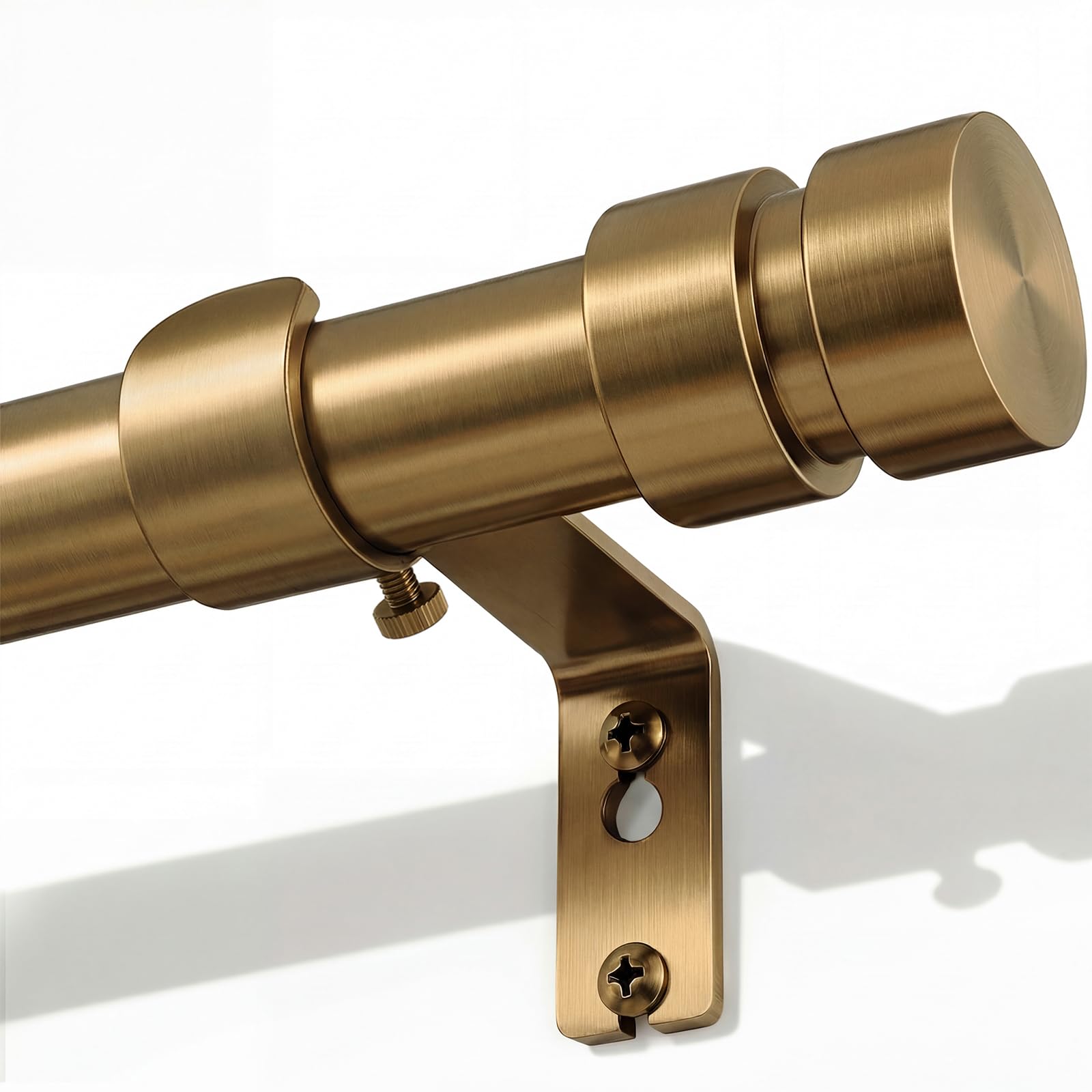 Photo 1 of SIMEWIN Adjustable Metal Curtain Rod (28"-150")