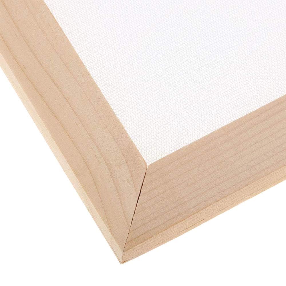Método antiguo de fabricación de papel de madera, manualidades, molde de papel, pantalla para manualidades, suministros de manualidades, 19 x 25 cm