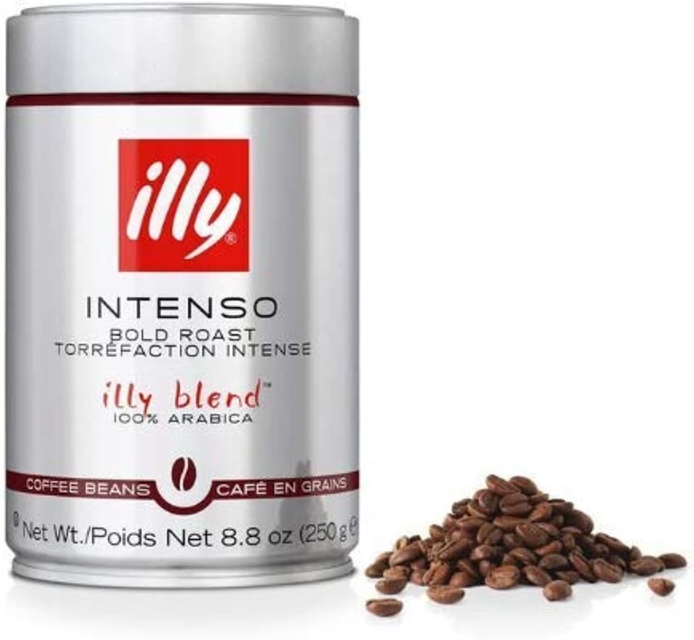 Illy Intenso Bold Roast Whole Bean 8.8 Oz 250 G (2 Pack)