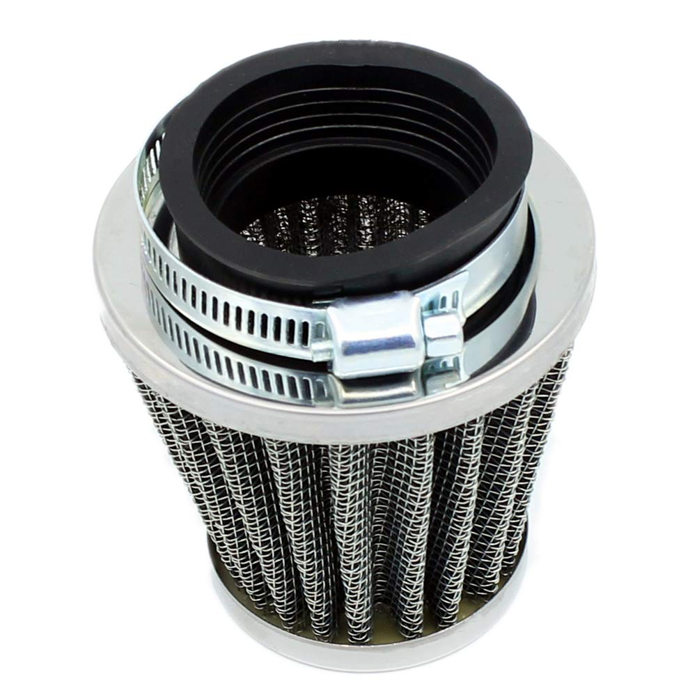 42mm 1.65inch Air Filter Cleaner Compatible with 125cc 150cc 200cc 250cc GY6 Motorcycle ATV Scooter Quad Go Kart Moped Pit Dirt Racing Bike CB CG Kawasaki Yamaha PZ24 PZ30 41mm 43mm Universal