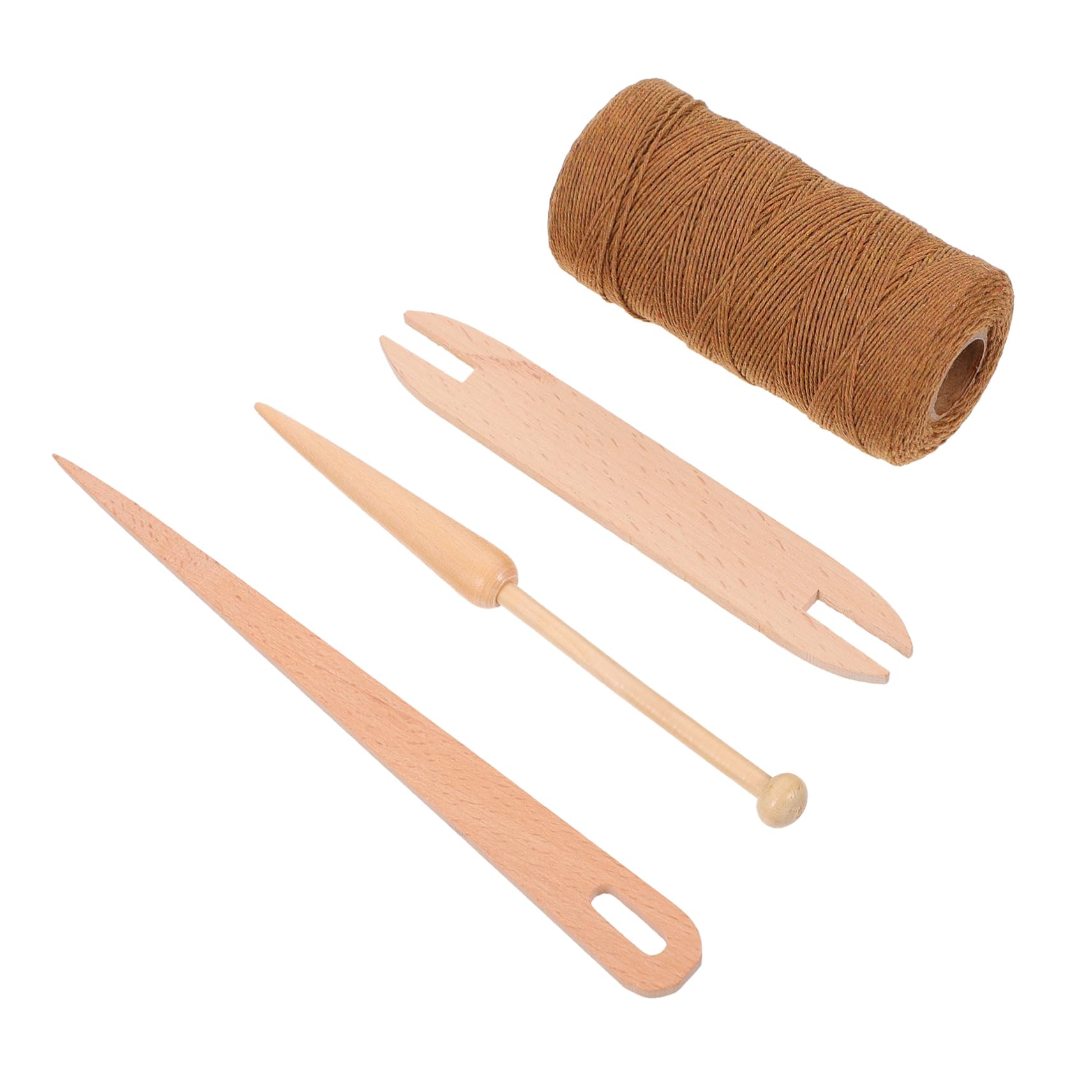 Uonlytech 3 Juegos Herramientas Madera para Manualidades Diy Agujas de Crochet y Telar para Bufandas Suéteres y