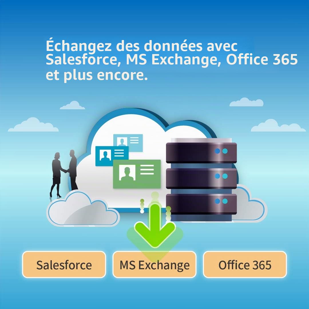 PenPower WorldCard Cloud (1 an de souscription, 1 utilisateur) - Économisez et gérez Vos Contacts sur Le Cloud.