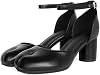 KOKOMOMO Split Toe Chunky Heels for Women Japanese Tabi Shoes Cylindrical Block High Heels Pumps Ankle Strap Buckled Wedding Party Dress Shoes