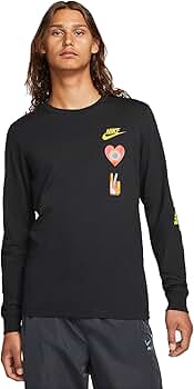Nike Sportswear 100% Cotton Men's Long-Sleeve T-Shirt (US