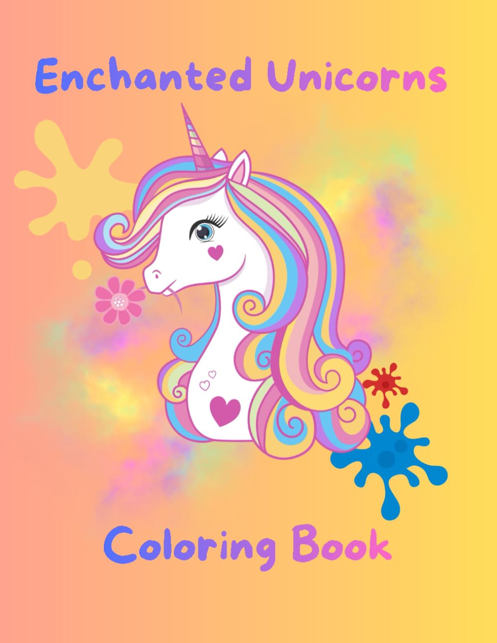 Enchanted Unicorns Coloring Book