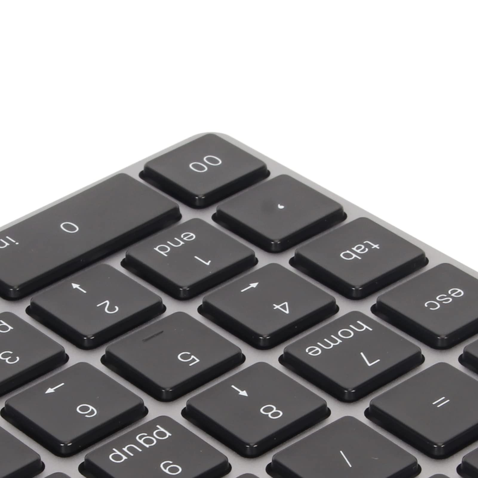 Bezprzewodowe Podkładki Numeryczne, Klawiatura Numeryczna USB Bluetooth, 28 Klawiszy Przenośna Mini księgowość Finansowa Ładowalna Klawiatura Numeryczna do Laptopa, Komputera (Ciemny szary)