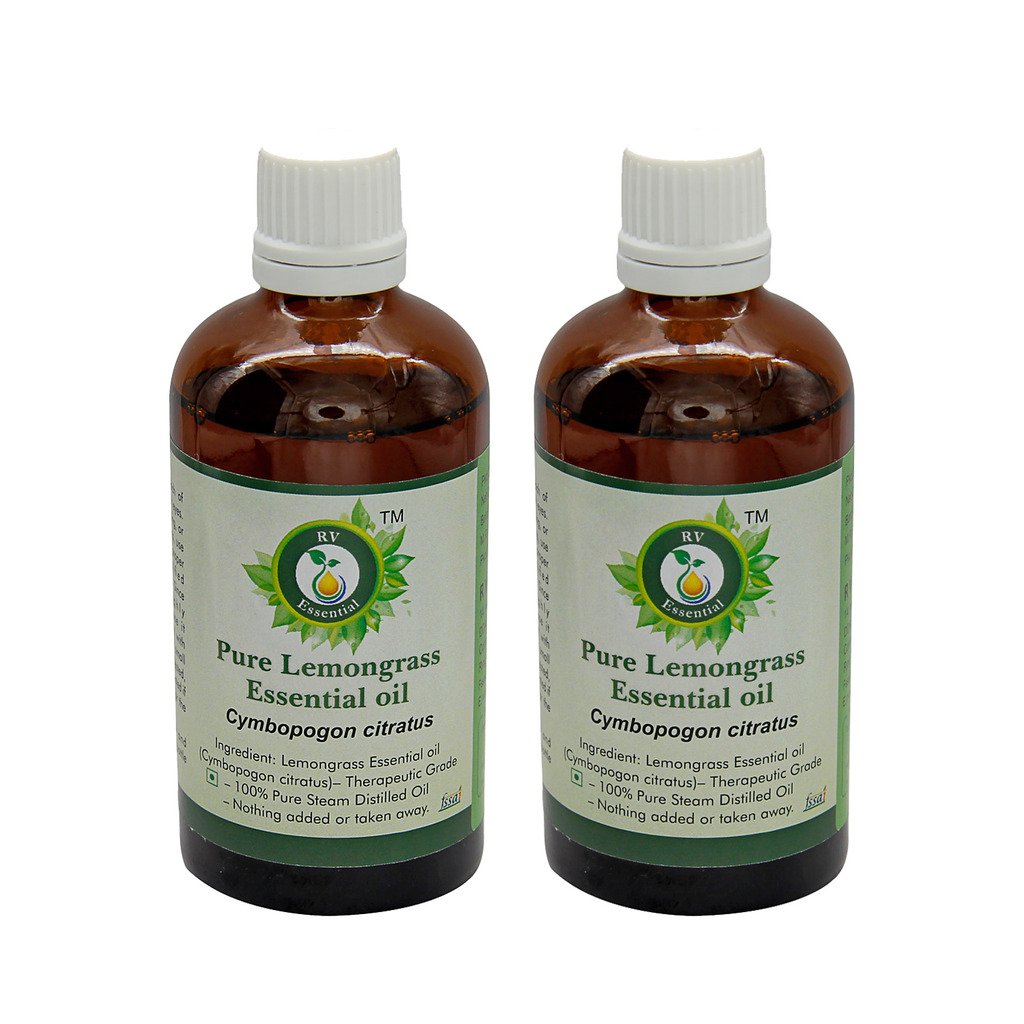 R V Essential Pure Lemongrass Essential Oil (100ml+100ml) Pack of Two- Cymbopogon Citratus (100% Pure and Natural Therapeutic Grade) (B0719JG9XQ) Amazon Price History, Amazon Price Tracker