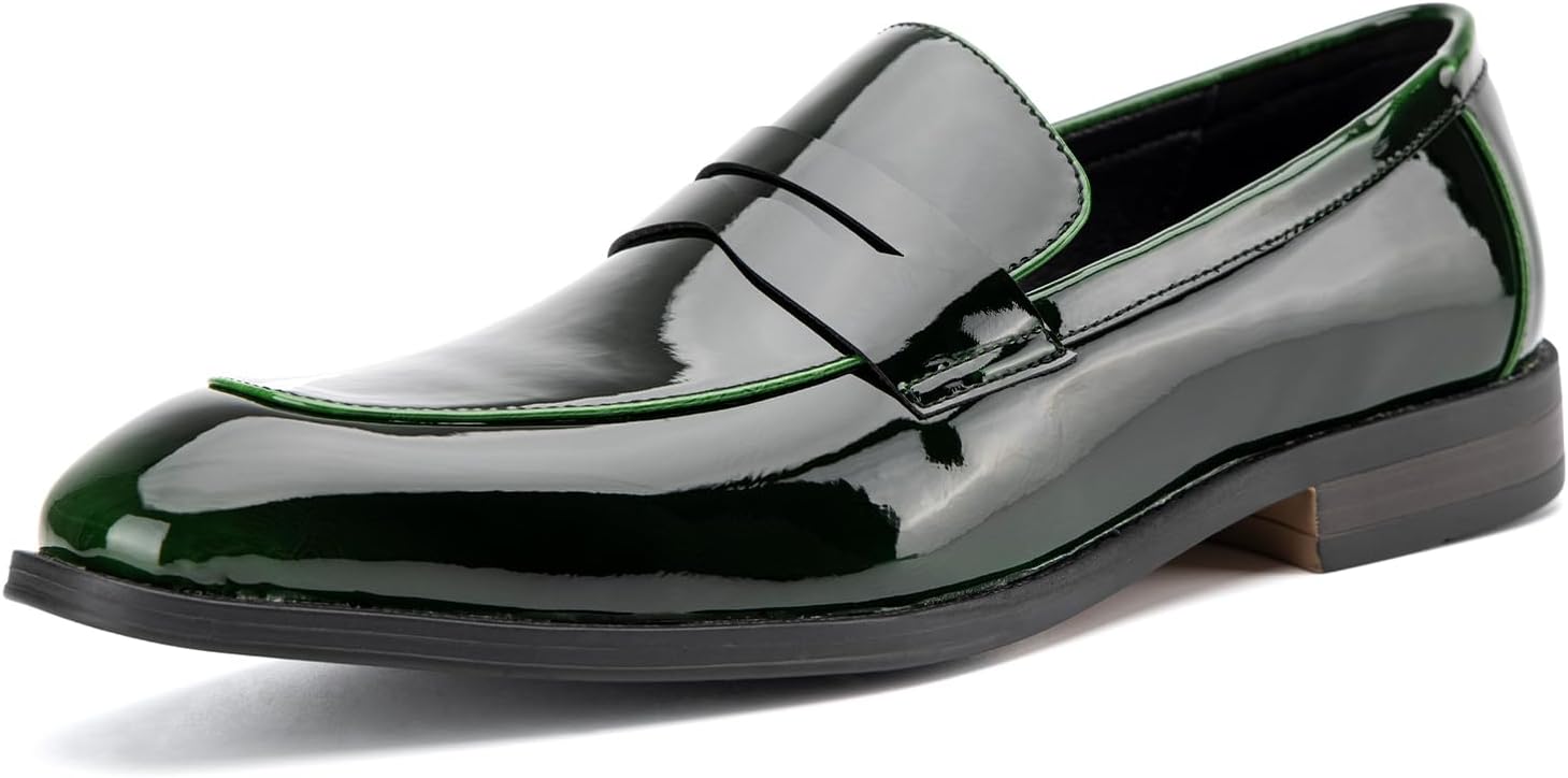 JITAI Mens Velvet Loafers Dress Shoes Loafers for Men Tuxedo Suit Shoes