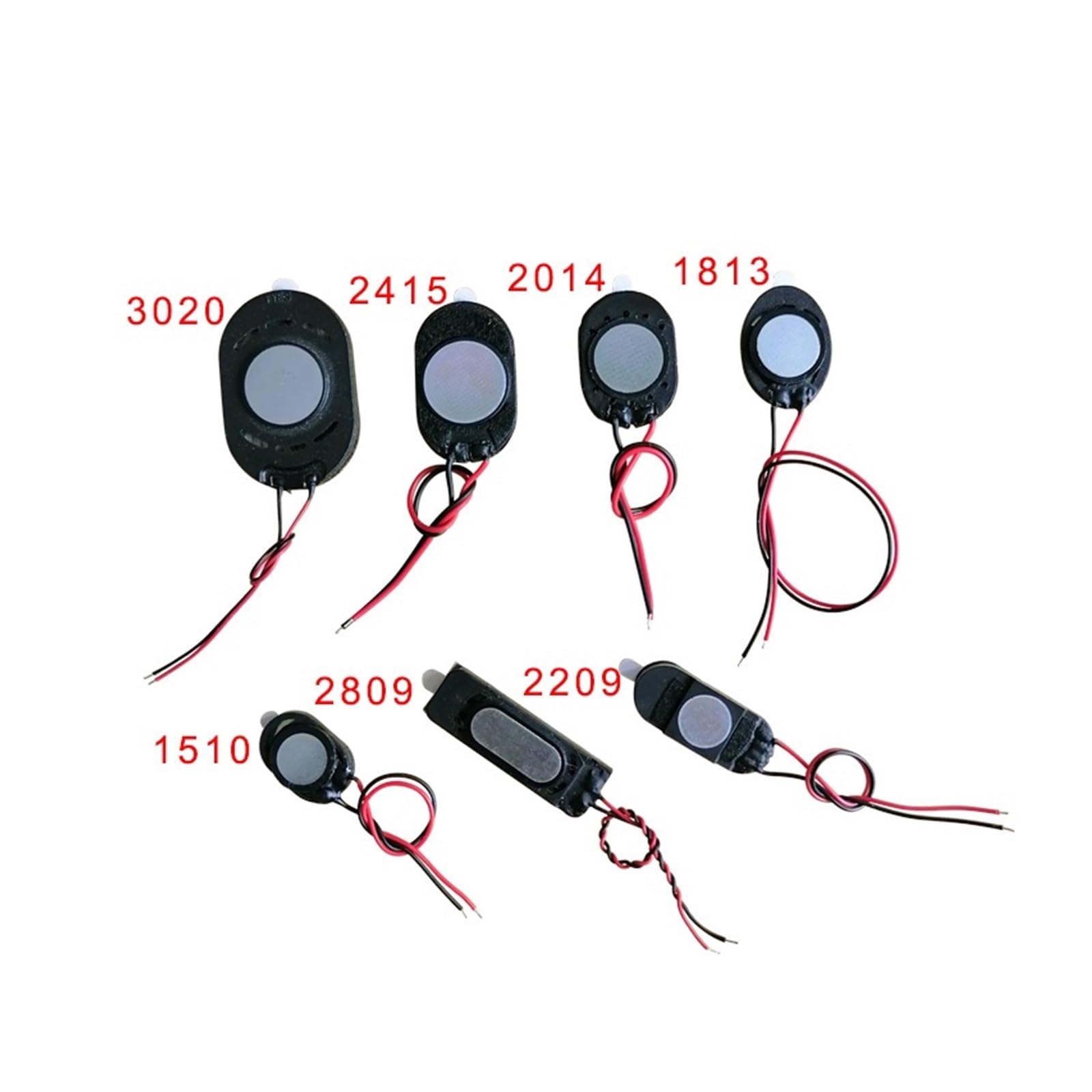 eufeifeiegds Głośnik akustyczny 2030 3020 owalny głośnik do tabletu, telefonu, MP3, 1W, 8R, 30 * 20 * 4,5MM, z przewodami, akcesoria audio DIY(100pcs 3020-speaker)