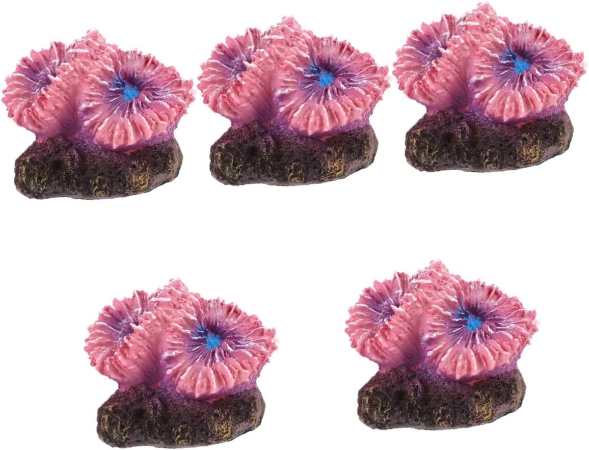 5pcs Simulated Coral Landscaping Fish Tank Floating Decor Freshwater Real Coral Fish Tank Aquarium Coral Aquarium Decoration Fish Tank Artificial Coral Decor C