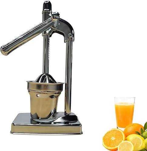 Exprimidor manual de hierro fundido, exprimidor manual resistente de acero inoxidable, exprimidor de frutas para jugo de naranja de limonada fresca,