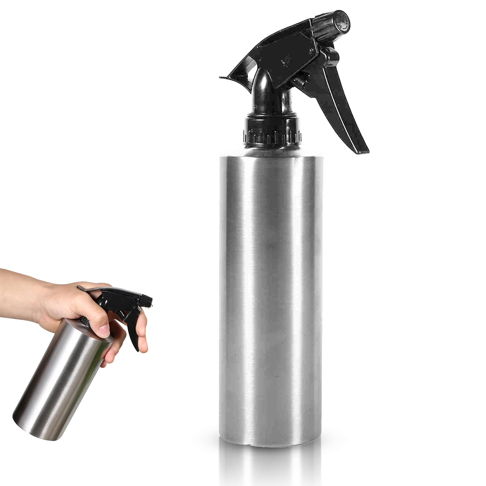 304 Stainless Steel Watering Can,350ML Pump Pressure Plant Sprayer,Multi Functional Watering Pot Private Flower Water Cans Refillable Sprayers for Indoor Potted Plants, Outdoor Garden, Hair Styling