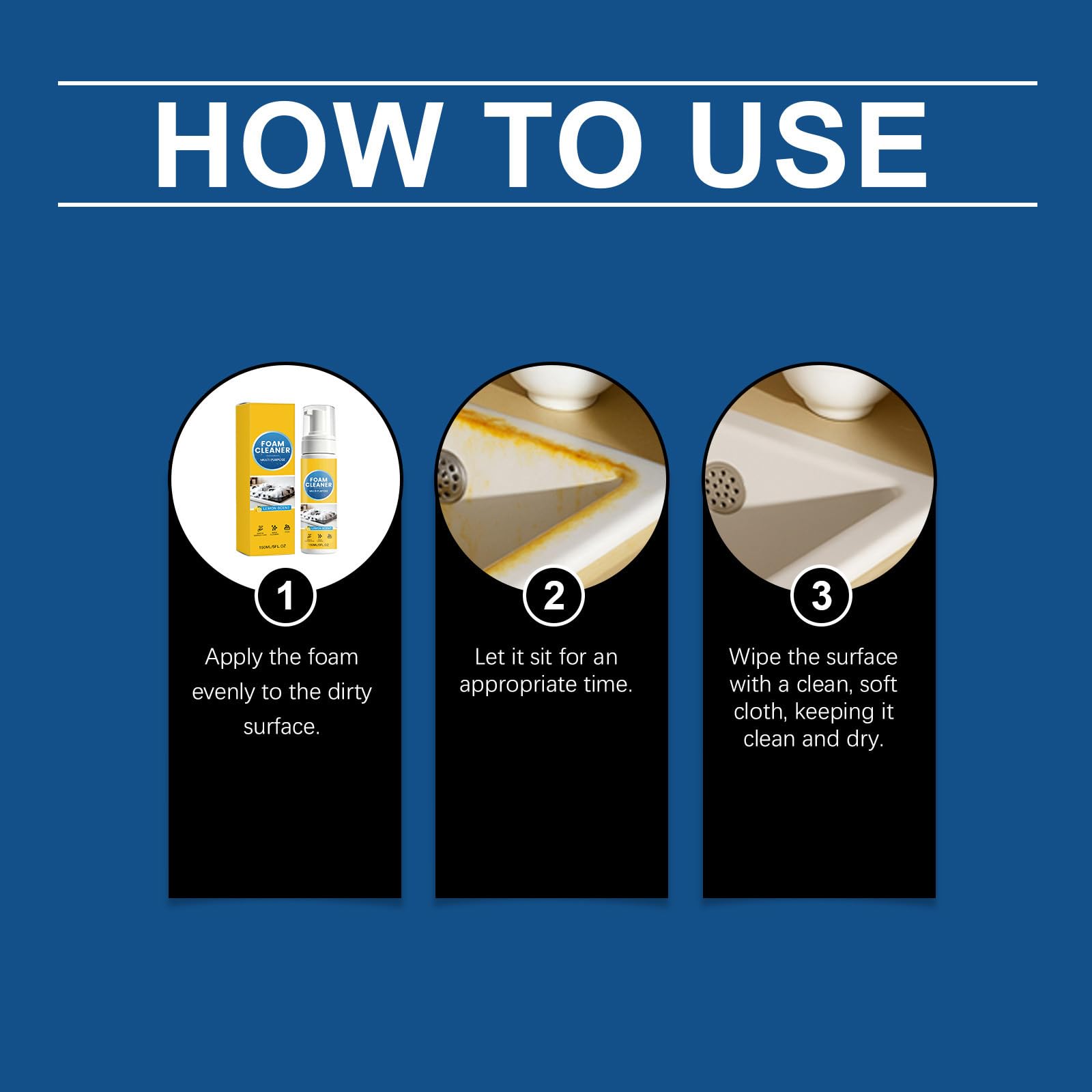Sgrassante schiumogeno ad azione rapida e spray per la pulizia multiuso. (6pcs)