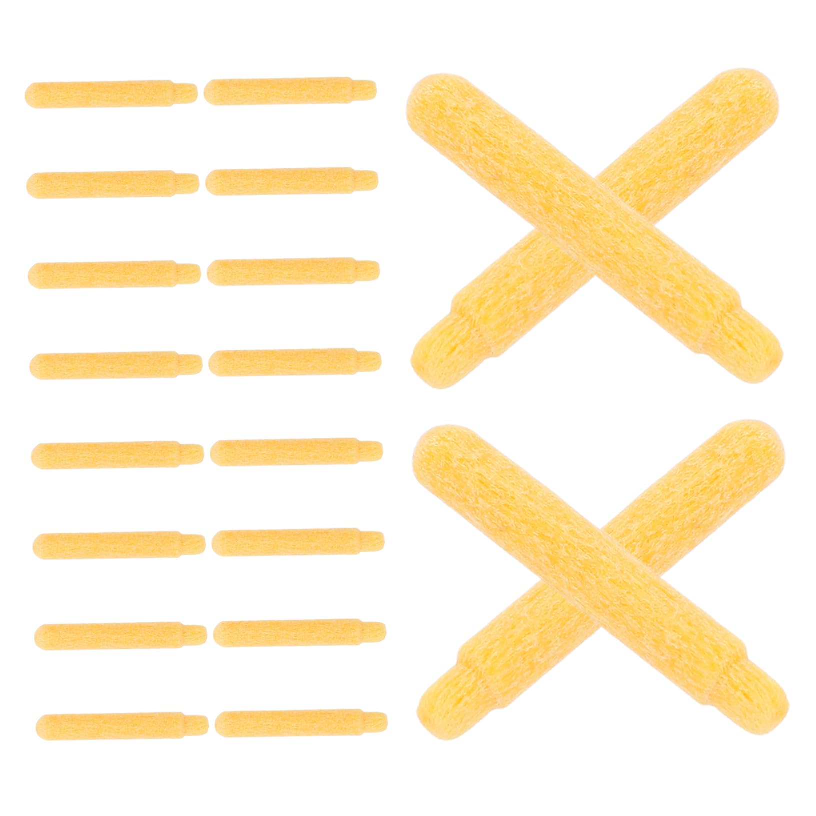 NUOBESTY 20pcs Durable Replacement Nibs for Paint Markers Precision Brush Tip Nibs for Supplies Compatible with Empty Pen Barrels for Versatile Painting and Marking