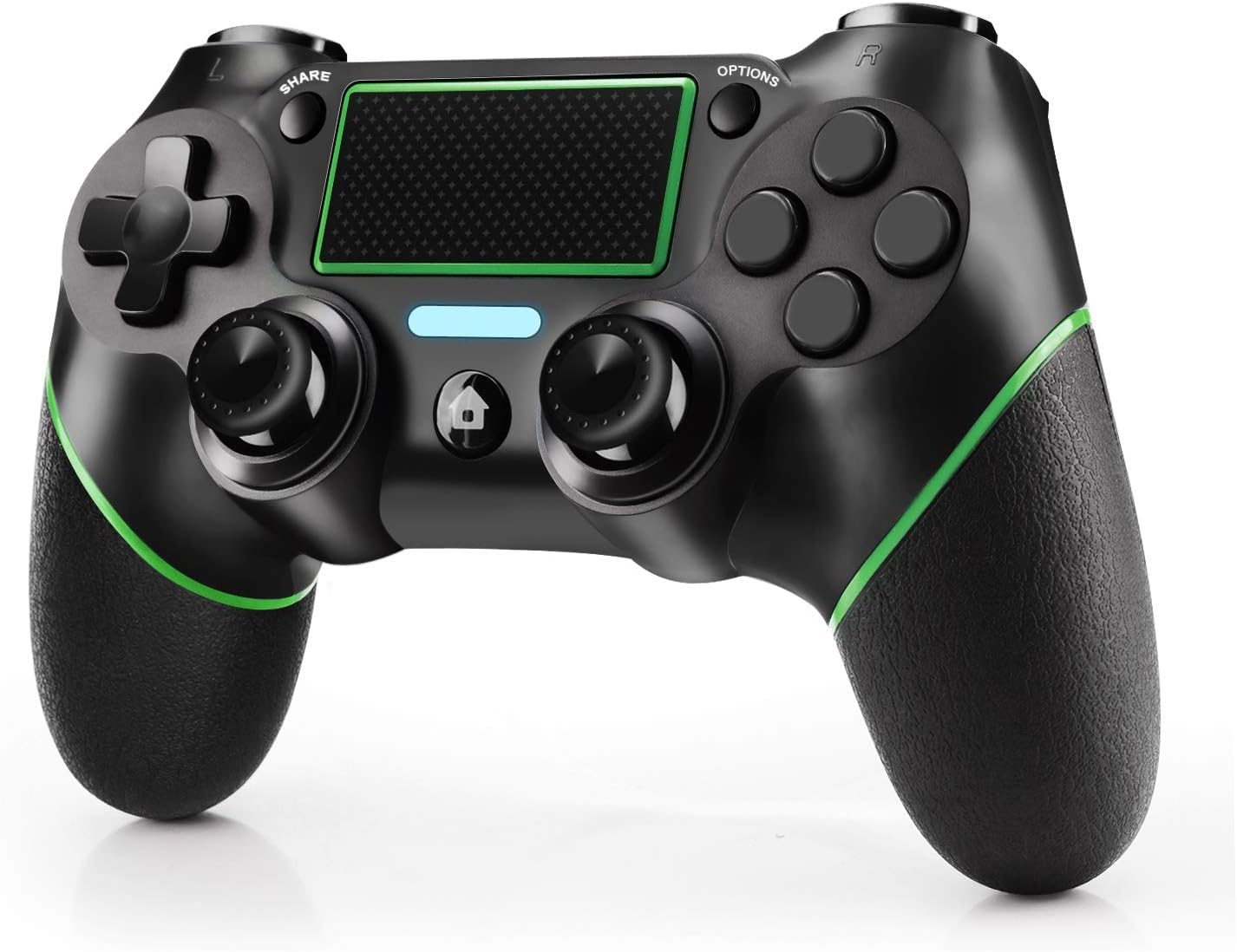 Controller Wireless per PS4, Joystick PS4 Compatibile con PS4/Pro/Slim/PC, Gamepad con Doppia Vibrazione, Sensore Giroscopio a 6 Assi, Turbo, Touch Panel, Jack per Cuffie da 3,5mm