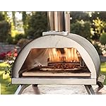 Megashopitalia Pizza Oven Bi-Fuel Gas Wood Pellet Stainless Steel with Stone Refrettary 500^0