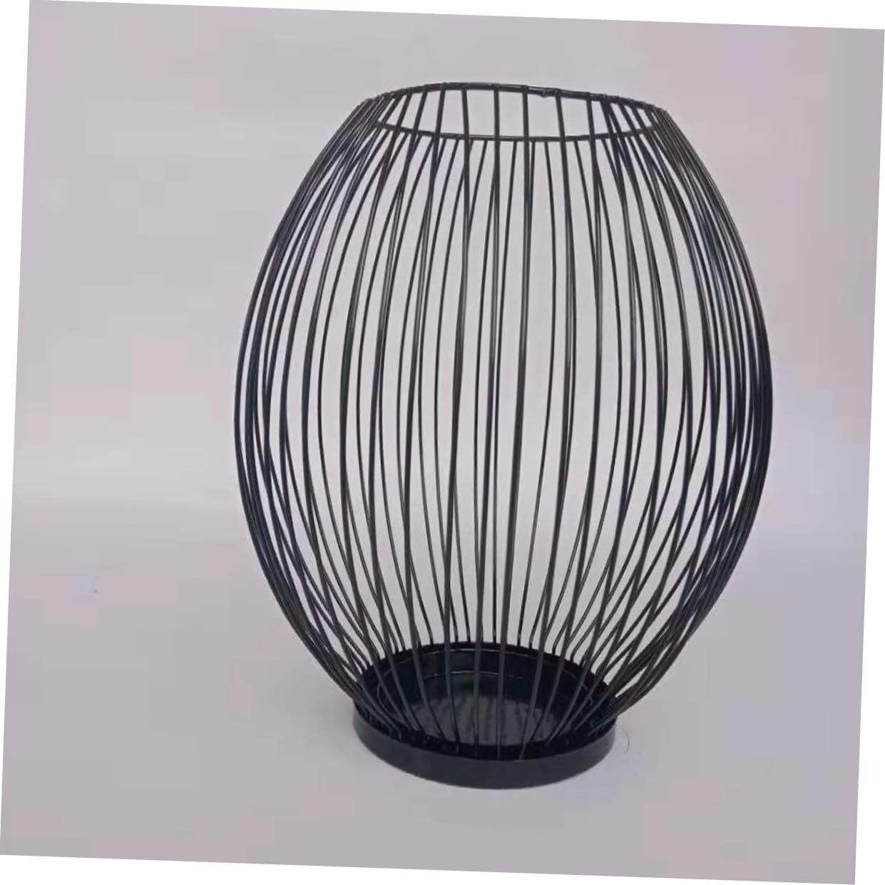 Candelabro de Hierro Forjado Negro Moderno Elegante para Mesa | Adorno Decorativo de Hierro, Estilo Estilizado, Crea Atmósfera Cálida, Adecuado para Fiesta y Hogar