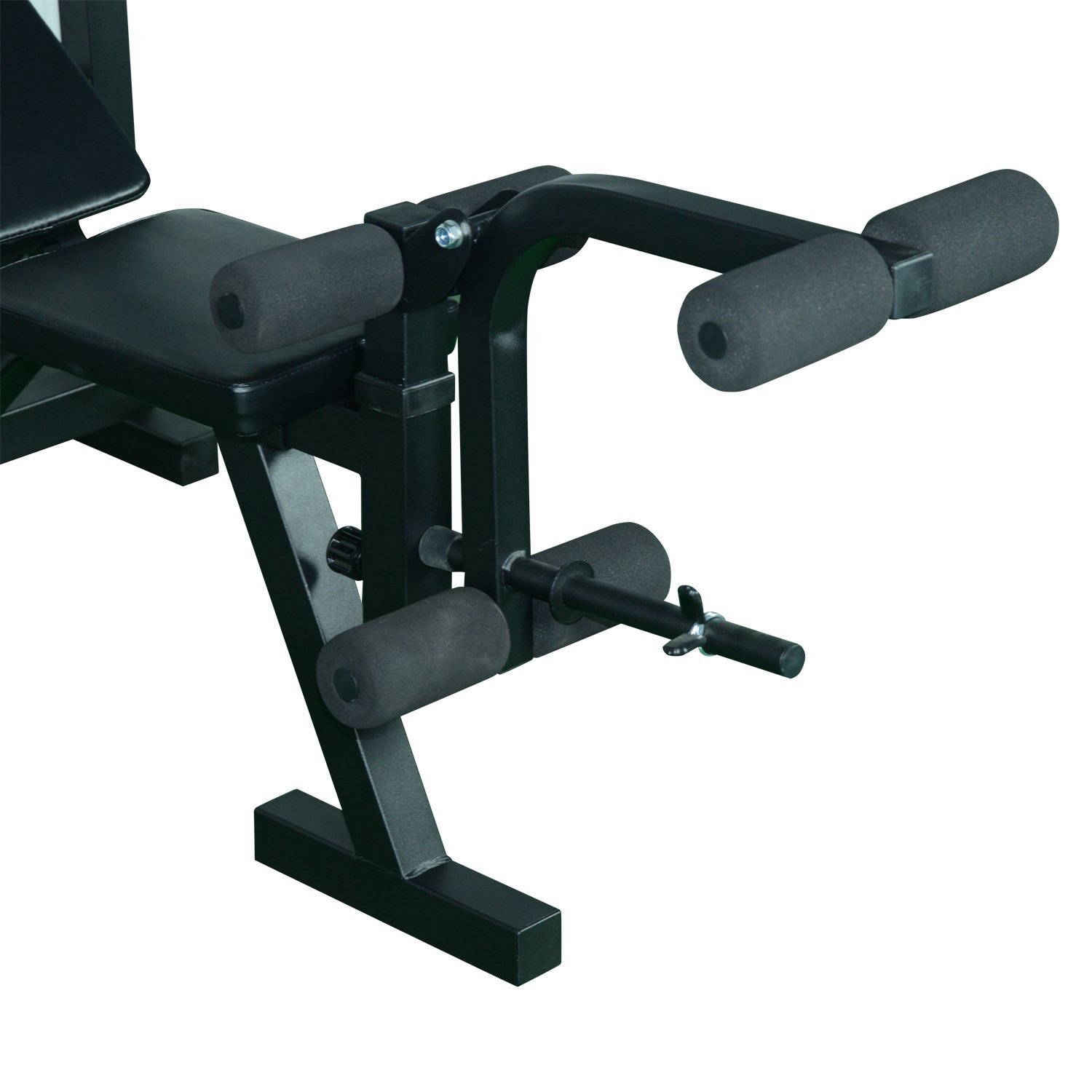 HOMCOM Banco de Pesas Banco de Musculación Multifuncional con Altura Ajustable de 3 Niveles para Entrenamiento Fitness de Cuerpo Completo 175x98x130 cm Negro