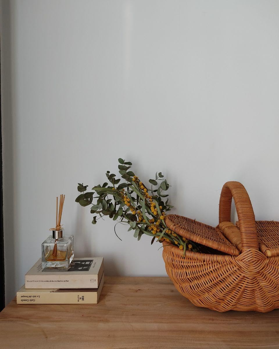Cesteria Aparici Cesta De Picnic De Mimbre Ovalada, Cesta De Almacenamiento De Picnic, Lavado Antiguo, Sin forro, Marrón - Uso De Campamento De Vacaciones, Decoración De La Boda En Casa (41X29X27X42)