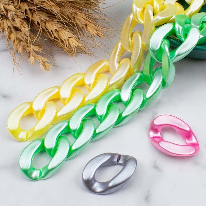 Bagliore In acrilico scuro con cornice focale perline vendita all'ingrosso fai da te penna con perline portachiavi braccialetto per telefono cinturino gioielli Charms