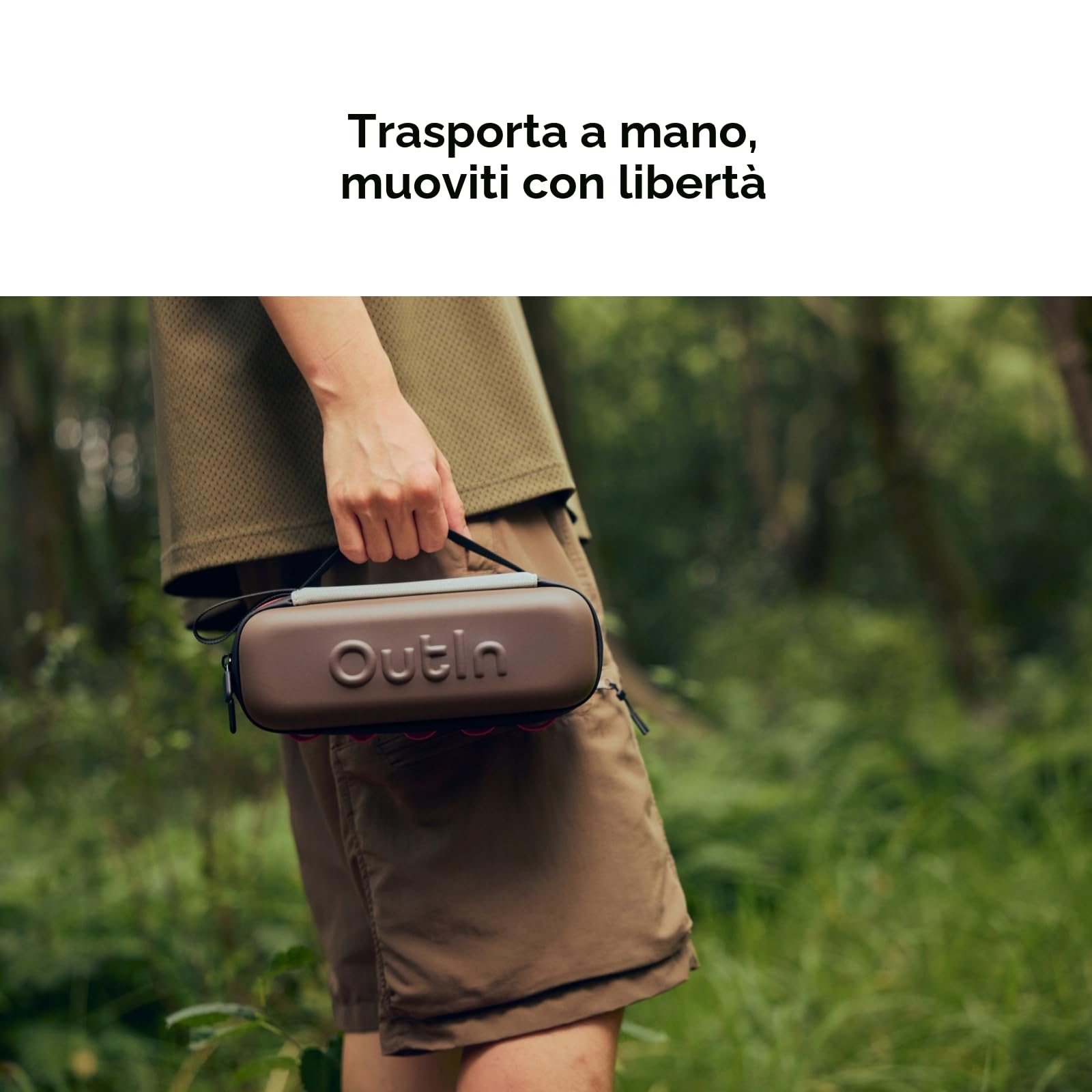 OutIn Custodia Protettiva in EVA, Borsa Rigida da Viaggio Portatile, Impermeabile e Antipolvere con Maniglia Multifunzionale o Gancio per Esterni, Compatibile Nano, Mino e Fino