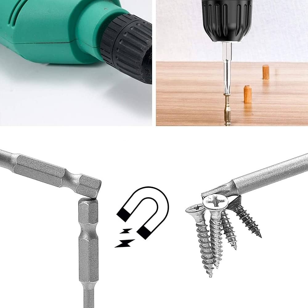 Fixinus 11 Piece Torx Head Screwdriver Bit Set, Magnetic 1/4