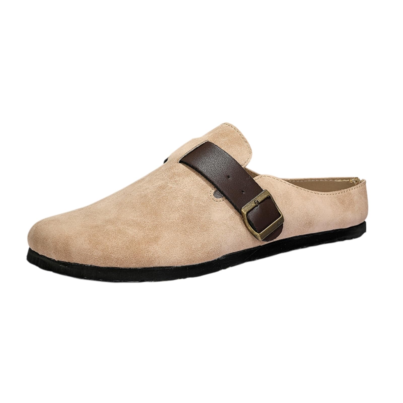 Pantofole Casual Uomini in Pelle, Comode Scarpe Leggere con Semplice Scivolo sullo Stile per attività All'aperto all'Interno