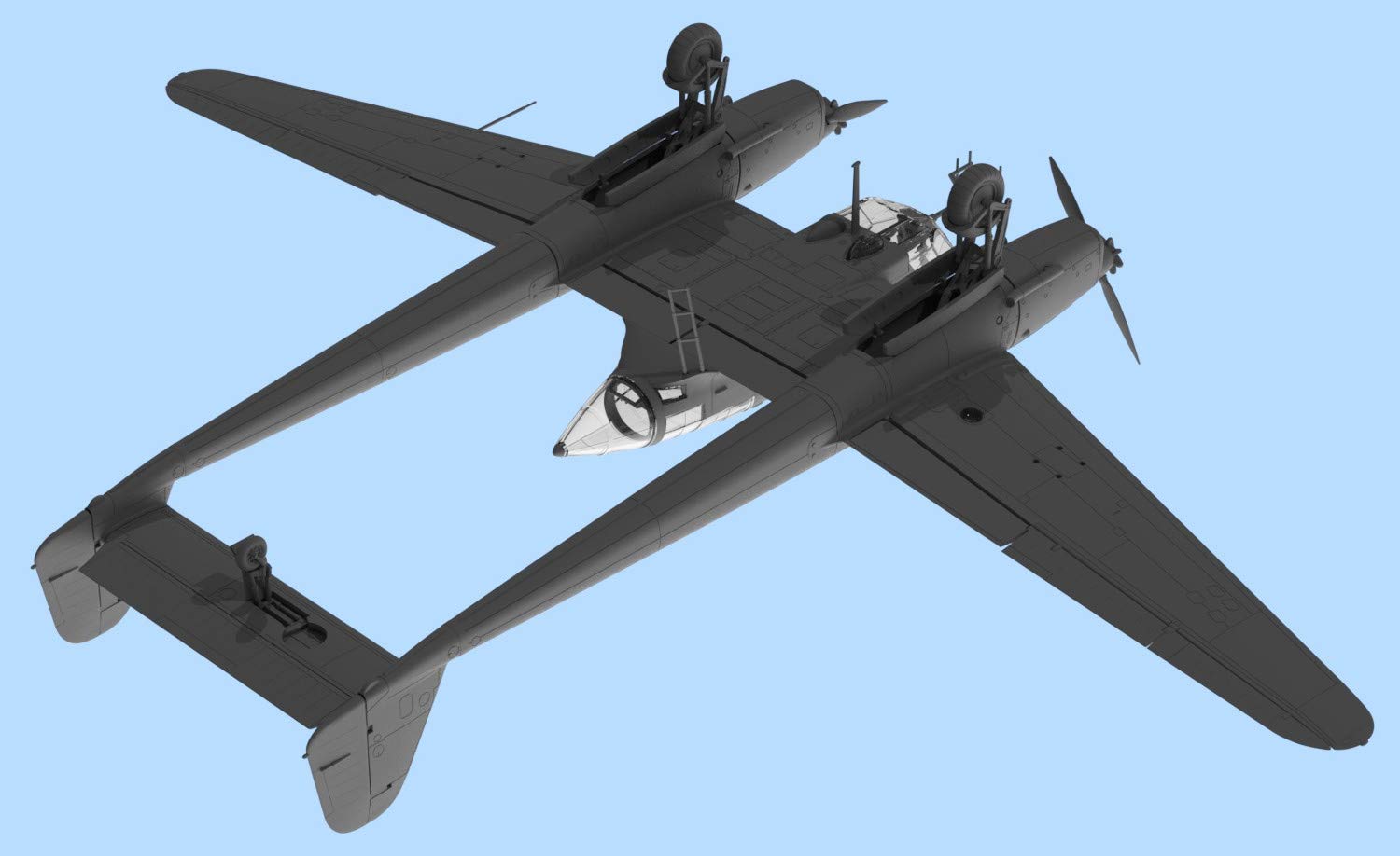 プラモデル完成機　1/48　Focke-Wulf Fw189A Just completed the flying greenhouse. G.W.H. Focke-Wulf Fw