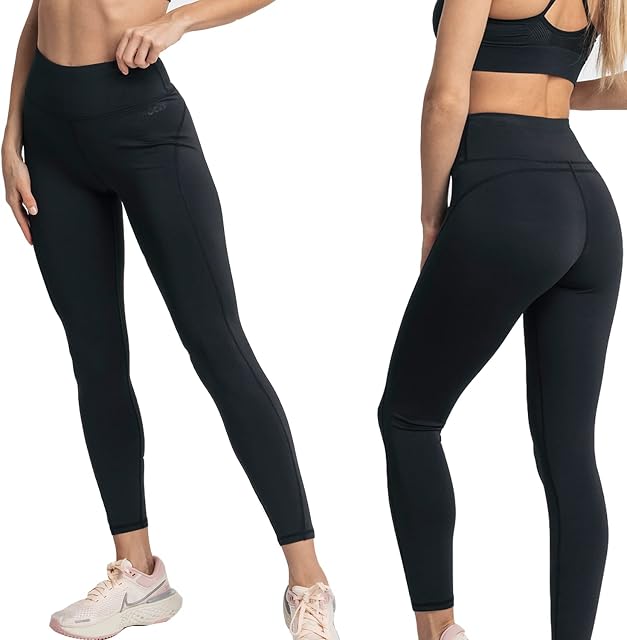 Snocks Sportowe legginsy damskie, rozm. XS-XL, z wysokim stanem, nieprzejrzyste, do każdego typu ciała, idealne do jogi, biegania, gimnastyki lub atletyki, idealna odzież sportowa do każdego sportu
