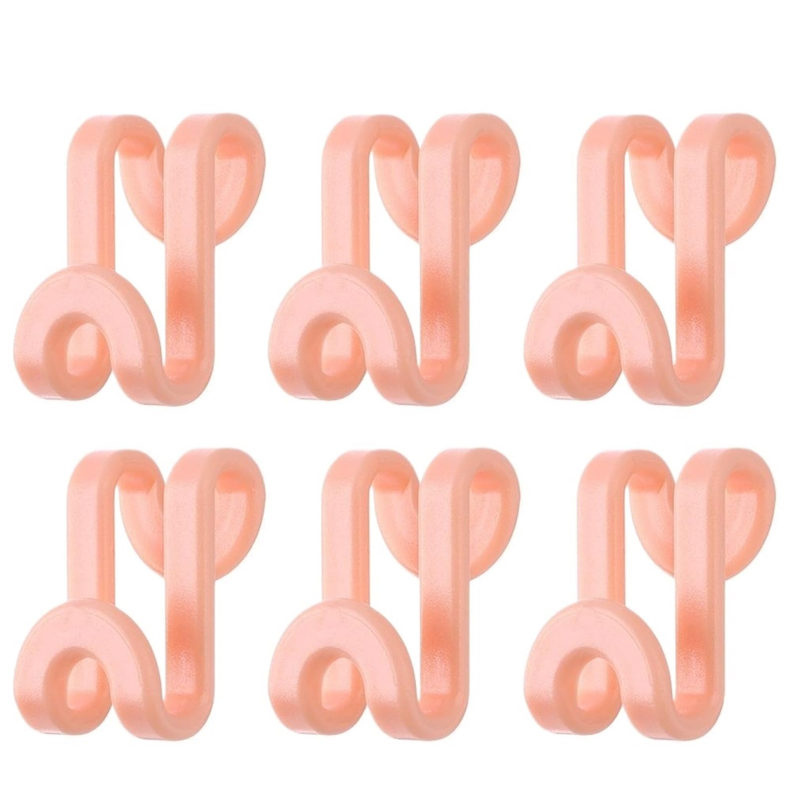 Hangers for Clothes Space Savers 120Pcs Multi-function S Hook Saving-Space Connector Cascading Mini Clothes Hanger Closet Organizer Linking(Pink)