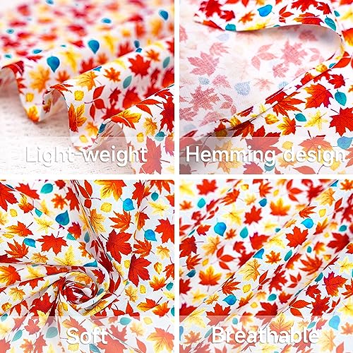 Image of Tunkoo Dog Bandana Super Cute Autumn Fall Dog Scarf - Durable and Stylish Adjustable for Girl or Boy Small Medium and Large Square Puppy Kerchief, L