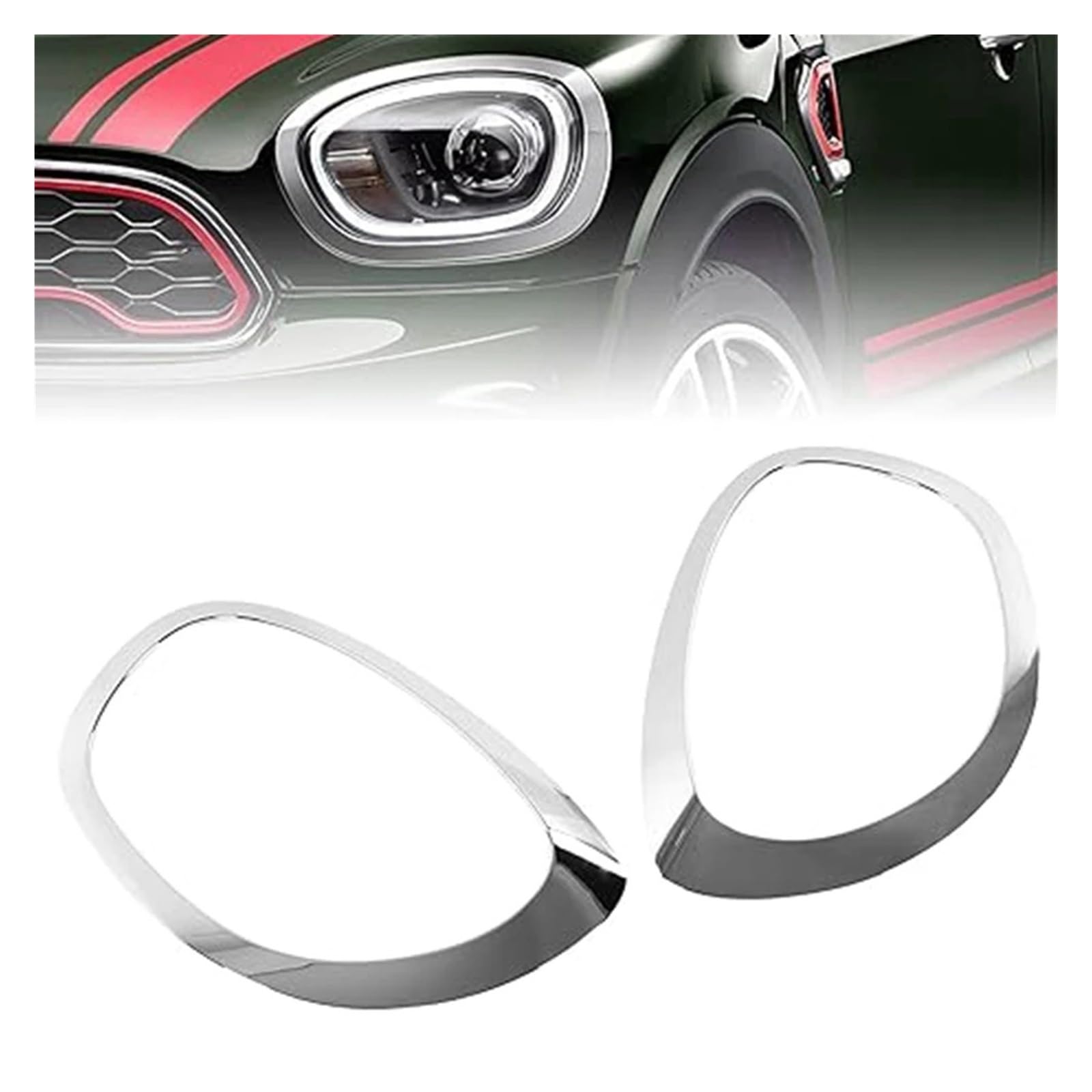 Tappo Faro Con Foro Per MINI Per Cooper Per Countryman F60 2017 2018 2019 2020 2021 Faro Della Lampada Copertura Trim Anello Anteriore