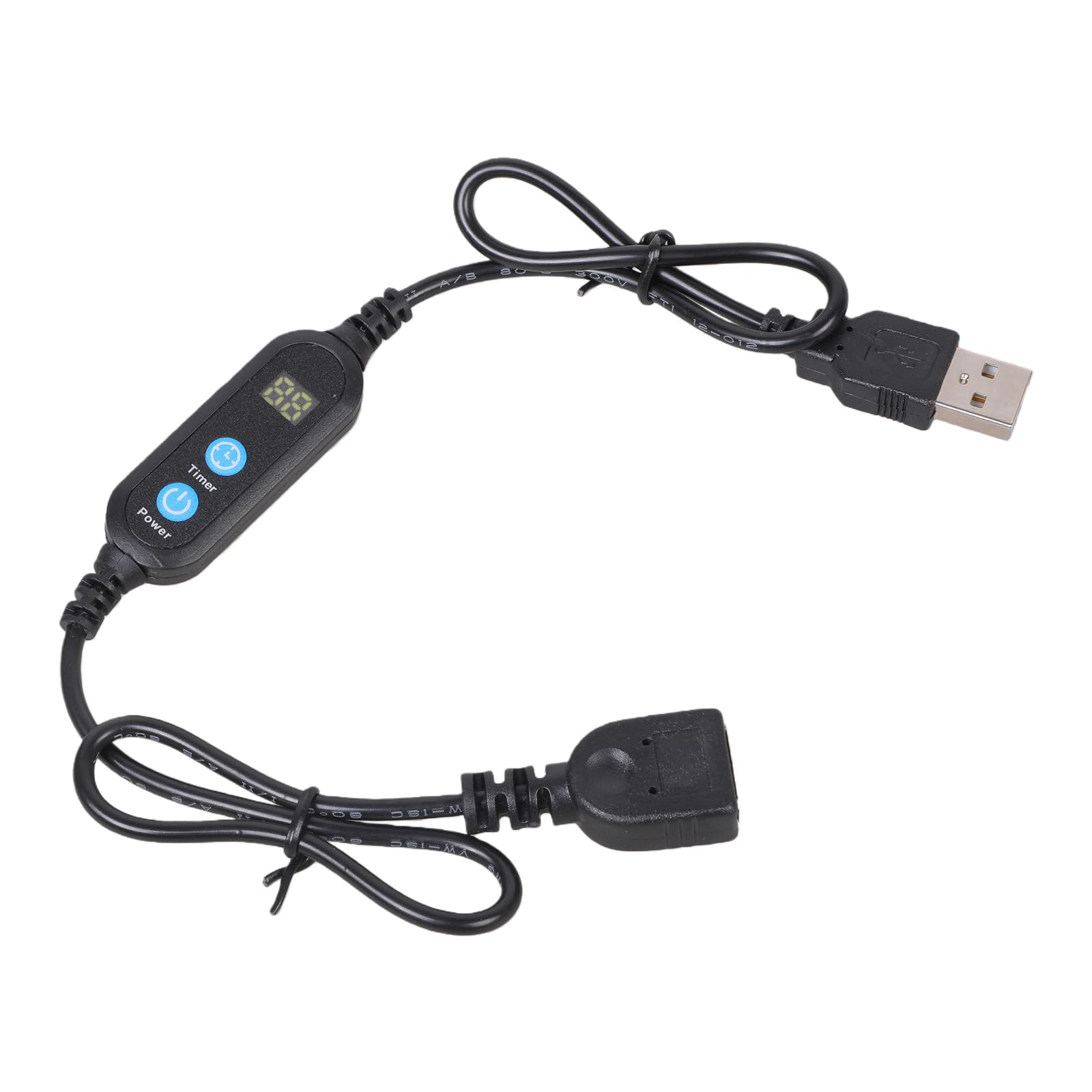Timer Auto-Off Con Cavo USB – Interruttore Programmabile 24H, Display Digitale, Alimentazione 5V, Lunghezza Cavo 140 Cm - 2