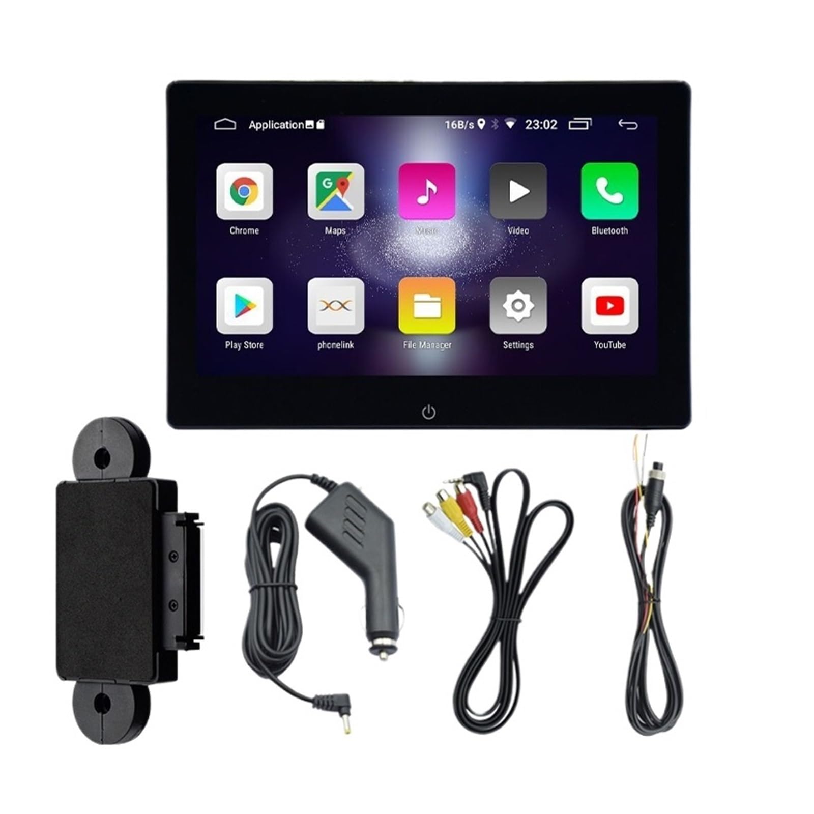 Monitor De Reposacabezas con Pantalla IPS 10,1" Y Táctil For Asiento Trasero Coche, Reproductor Vídeo En Línea, Música, FM, Bluetooth FáCil Instalación para Viajes(2G-32G-2P)