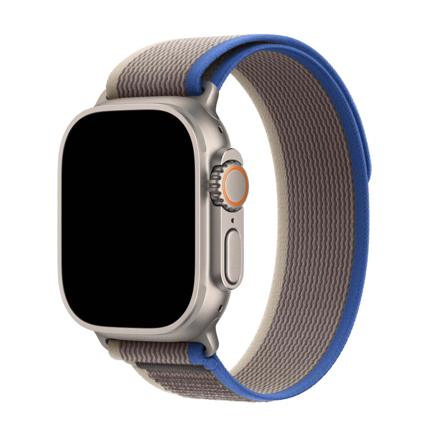 DailyObjects Gray-Ink Blue Pull Tab Nylon Weave Watchband Compatible with Apple Watch (42/44/45/49mm) For Ultra 2/Ultra, Series 9 8 7 6 5 4 3 SE SE2 (Watch not Included) (B0CQMCZR2D) Amazon Price History, Amazon Price Tracker