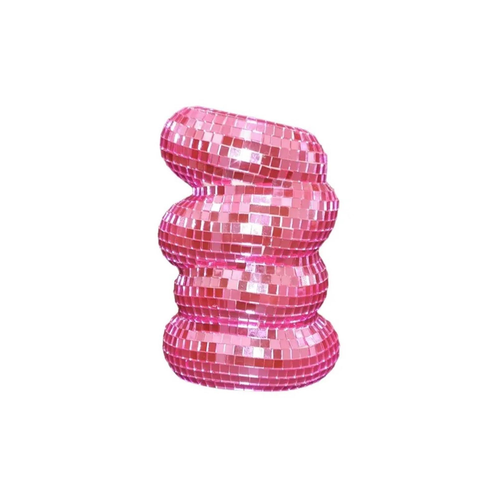Disco Vase Plastic Disco Ball Spiral Vase