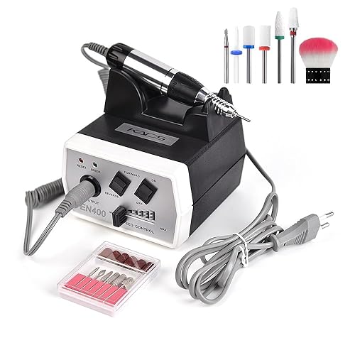 Máquina de taladro de uñas profesional lima de uñas eléctrica con 1 cepillo de polvo Rolabling Soft Nail Art